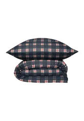 Schiesser Bettwäscheset 2-teilig Bunt kariert - SCHIESSER Home, Größe 155*220, 100 % Baumwolle