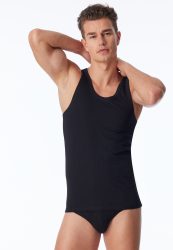 Schiesser - Authentic AthleticShirts, für Herren, Schwarz, Größe XL