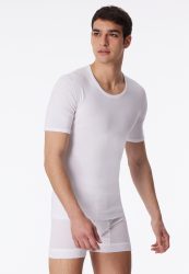 Schiesser - T-Shirt  1er Pack Bequem sitzend, für Herren, Weiss, Größe M