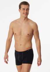 Schiesser Enge Boxershorts 2er-Pack Schwarz - Essentials für Herren, Größe M, 95 % Baumwolle, 5 % Elasthan