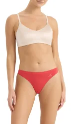 Schiesser String 3er-Pack Rot/Weiss - ADIDAS für Damen, Größe L, 87 % Polyamid, 13 % Elasthan