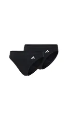 Schiesser Slip 2er-Pack Schwarz - ADIDAS für Damen, Größe XL, 5 % Elasthan, 48 % Modal, 47 % Baumwolle