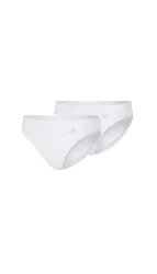 Schiesser Slip 2er-Pack Weiss - ADIDAS für Damen, Größe M, 5 % Elasthan, 48 % Modal, 47 % Baumwolle