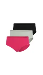 Schiesser Hipster Slip Seamless 3er-Pack Bunt - ADIDAS für Damen, Größe S, 87 % Polyamid, 13 % Elasthan