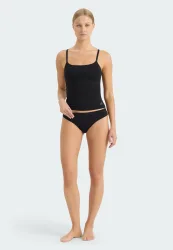 Schiesser Slip Schwarz - ADIDAS für Damen, Größe M, 95 % Baumwolle, 5 % Elasthan