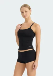 Schiesser Shorts Schwarz - ADIDAS für Damen, Größe M, 95 % Baumwolle, 5 % Elasthan
