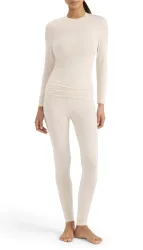 Schiesser Leggings Off-White - ADIDAS für Damen, Größe S, 9 % Elasthan, 45 % Polyacryl, 34 % Polyester, 12 % Bambus