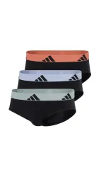 Schiesser Slip 3er-Pack Schwarz - ADIDAS für Herren, Größe L, 95 % Baumwolle, 5 % Elasthan