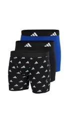 Schiesser Enge Boxershorts 3er-Pack Schwarz/Blau - ADIDAS für Herren, Größe S, 95 % Baumwolle, 5 % Elasthan