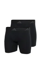 Schiesser Enge Boxershorts 2er-Pack Schwarz - ADIDAS für Herren, Größe S, 95 % Baumwolle, 5 % Elasthan