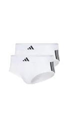 Schiesser Slip 2er-Pack Weiss - ADIDAS für Herren, Größe S, 95 % Baumwolle, 5 % Elasthan