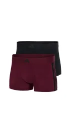 Schiesser Enge Boxershorts 2er-Pack Schwarz/Bordeaux - ADIDAS für Herren, Größe L, 95 % Baumwolle, 5 % Elasthan