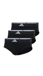 Schiesser Slip 3er-Pack Schwarz - ADIDAS für Herren, Größe XXL, 95 % Baumwolle, 5 % Elasthan