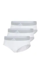 Schiesser Slip 3er-Pack Weiss - ADIDAS für Herren, Größe S, 95 % Baumwolle, 5 % Elasthan