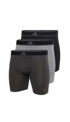 adidas - Boxershort  3er Pack Stretch-Boxer Briefs Active Micro Flex Eco 3P, für Herren, Platin grau, Größe M
