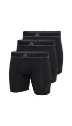 adidas - Boxershort  3er Pack Stretch-Boxer Briefs Active Micro Flex Eco 3P, für Herren, Schwarz, Größe L