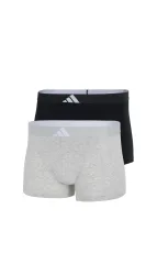 Schiesser Enge Boxershorts 2er-Pack Schwarz/Grau - ADIDAS für Herren, Größe M, 95 % Baumwolle, 5 % Elasthan