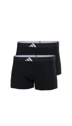 Schiesser Enge Boxershorts 2er-Pack Schwarz - ADIDAS für Herren, Größe M, 95 % Baumwolle, 5 % Elasthan