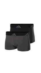 Schiesser Enge Boxershorts 2er-Pack Schwarz/Anthrazit - ADIDAS für Herren, Größe S, 62 % Polyamid, 28 % Polyester, 10 % Elasthan