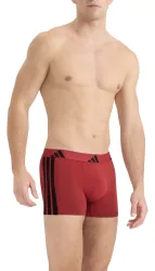 Schiesser Enge Boxershorts 2er-Pack Schwarz/Rot - ADIDAS für Herren, Größe L, 62 % Polyamid, 28 % Polyester, 10 % Elasthan