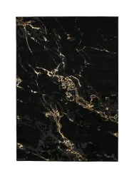 Design Teppich „Marmaris 400“ - Schwarz/Gold LALEE