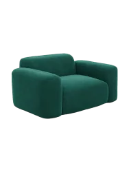 Design Loungesessel „Aras“ mit Samtbezug Samtbezug Grün BLOOMINGLOFT Collection