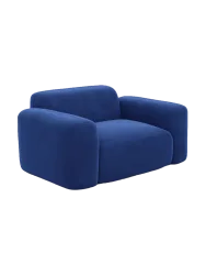 Design Loungesessel „Aras“ mit Samtbezug Samtbezug Petrol dunkel BLOOMINGLOFT Collection