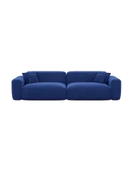 3-Sitzer Design Sofa „Aras“ mit Samtbezug Samtbezug Petrol dunkel BLOOMINGLOFT Collection