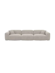 4-Sitzer Design Sofa „Aras“ mit Bouclé-Bezug Bouclé Toffee BLOOMINGLOFT Collection