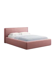 Design Polsterbett „Tena“ mit Ablagefach, Samt Rosa chosen by Bloomingloft
