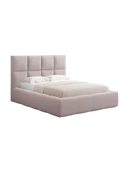 Design Polsterbett „Isa“ mit Ablagefach, Strukturstoff Rosa chosen by Bloomingloft