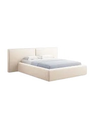 Design Polsterbett „Tena XL“ mit Ablagefach, Samt Light Beige chosen by Bloomingloft