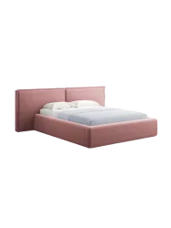 Design Polsterbett „Tena XL“ mit Ablagefach, Samt Rosa chosen by Bloomingloft
