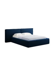 Design Polsterbett „Tena XL“ mit Ablagefach, Samt Königsblau chosen by Bloomingloft