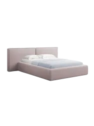 Design Polsterbett „Tena XL“ mit Ablagefach, Strukturstoff Rosa chosen by Bloomingloft