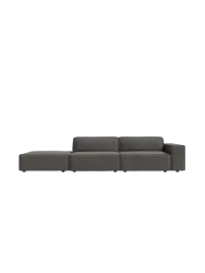 3-Sitzer Design Sofa „Jodie“ mit Ottomane Chosen by Bloomingloft