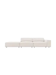 3-Sitzer Design Sofa „Jodie“ mit Ottomane Chosen by Bloomingloft