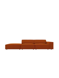 3-Sitzer Design Sofa „Jodie“ mit Ottomane Chosen by Bloomingloft