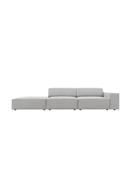 3-Sitzer Design Sofa „Jodie“ mit Ottomane Chosen by Bloomingloft
