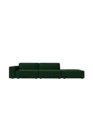 3-Sitzer Design Sofa „Jodie“ mit Ottomane Chosen by Bloomingloft