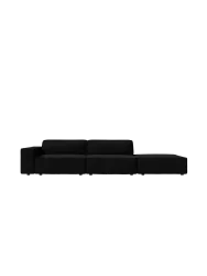 3-Sitzer Design Sofa „Jodie“ mit Ottomane Chosen by Bloomingloft