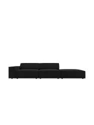 3-Sitzer Design Sofa „Jodie“ mit Ottomane Chosen by Bloomingloft