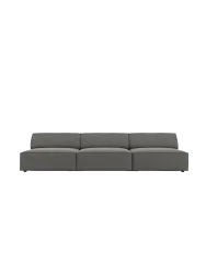 3-Sitzer Design Sofa „Jodie“ ohne Armlehnen Chosen by Bloomingloft