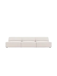 3-Sitzer Design Sofa „Jodie“ ohne Armlehnen Chosen by Bloomingloft