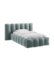 Design Einzel-Polsterbett „Lupine“ mit Ablagefach Chosen by Bloomingloft