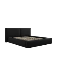 Design Polsterbett „Jodie“ mit Ablagefach - Bouclé Weiss Chosen by Bloomingloft