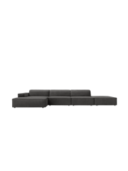 5-Sitzer Design Ecksofa „Jodie“ mit Ottomane Chosen by Bloomingloft