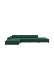 5-Sitzer Design Ecksofa „Jodie“ mit Ottomane Chosen by Bloomingloft