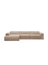 4-Sitzer Design Sofa „Jodie“ mit abnehmbaren Bezug Chosen by Bloomingloft