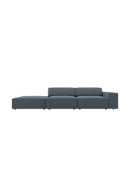 3-Sitzer Designsofa „Jodie“ mit abgerundetem Ottomane Chosen by Bloomingloft